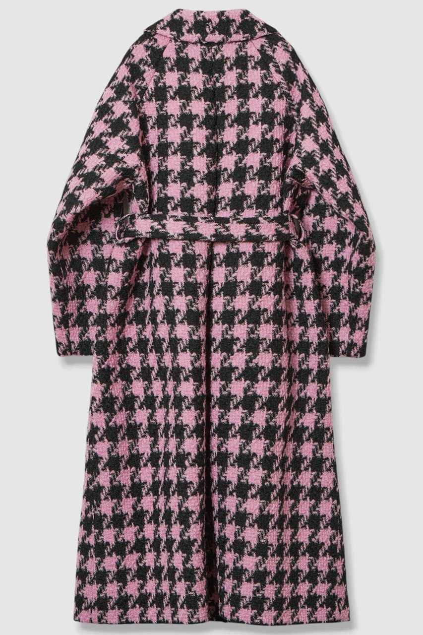 【アルアバイル/allureville】の【LOULOU WILLOUGHBY】ロービング千鳥ロングコート 人気、トレンドファッション・服の通販 founy(ファニー) 　ファッション　Fashion　レディースファッション　Fashion for Women　アウター　Coat / Outerwear Collection　コート・ロングコート・ピーコート　Long Coats, Peacoats & More　2025年　2025　2025-2026秋冬・A/W　Autumn/Winter 2025–26 AW25–26　おすすめ　Recommended / Our Picks　セットアップ　Set-Up, Coordinated Outfit　リボン　Ribbon, Bow　ロング　Long, Long-Length　A/W・秋冬　Autumn/Winter　other-3|ID: prp329100004644443 ipo3291000000033510506
