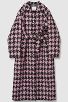 【アルアバイル/allureville】の【LOULOU WILLOUGHBY】ロービング千鳥ロングコート ピンク|ID: prp329100004644443 ipo3291000000035861126