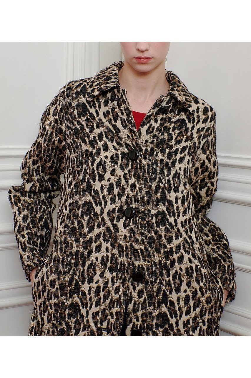 【アルアバイル/allureville】の【LOULOU WILLOUGHBY】ARGENTIレオパードジャガードコート 人気、トレンドファッション・服の通販 founy(ファニー) 　ファッション　Fashion　レディースファッション　Fashion for Women　アウター　Coat / Outerwear Collection　コート・ロングコート・ピーコート　Long Coats, Peacoats & More　2025年　2025　2025-2026秋冬・A/W　Autumn/Winter 2025–26 AW25–26　イタリア　Italy　クラシック　Classic, Timeless Style　ジャカード／ジャガード　Jacquard, Woven Pattern　パターン　Pattern, Design Print　ヒョウ　Leopard, Animal Print　ロング　Long, Long-Length　エレガント 上品　Elegant　A/W・秋冬　Autumn/Winter　other-7|ID: prp329100004644444 ipo3291000000033510518