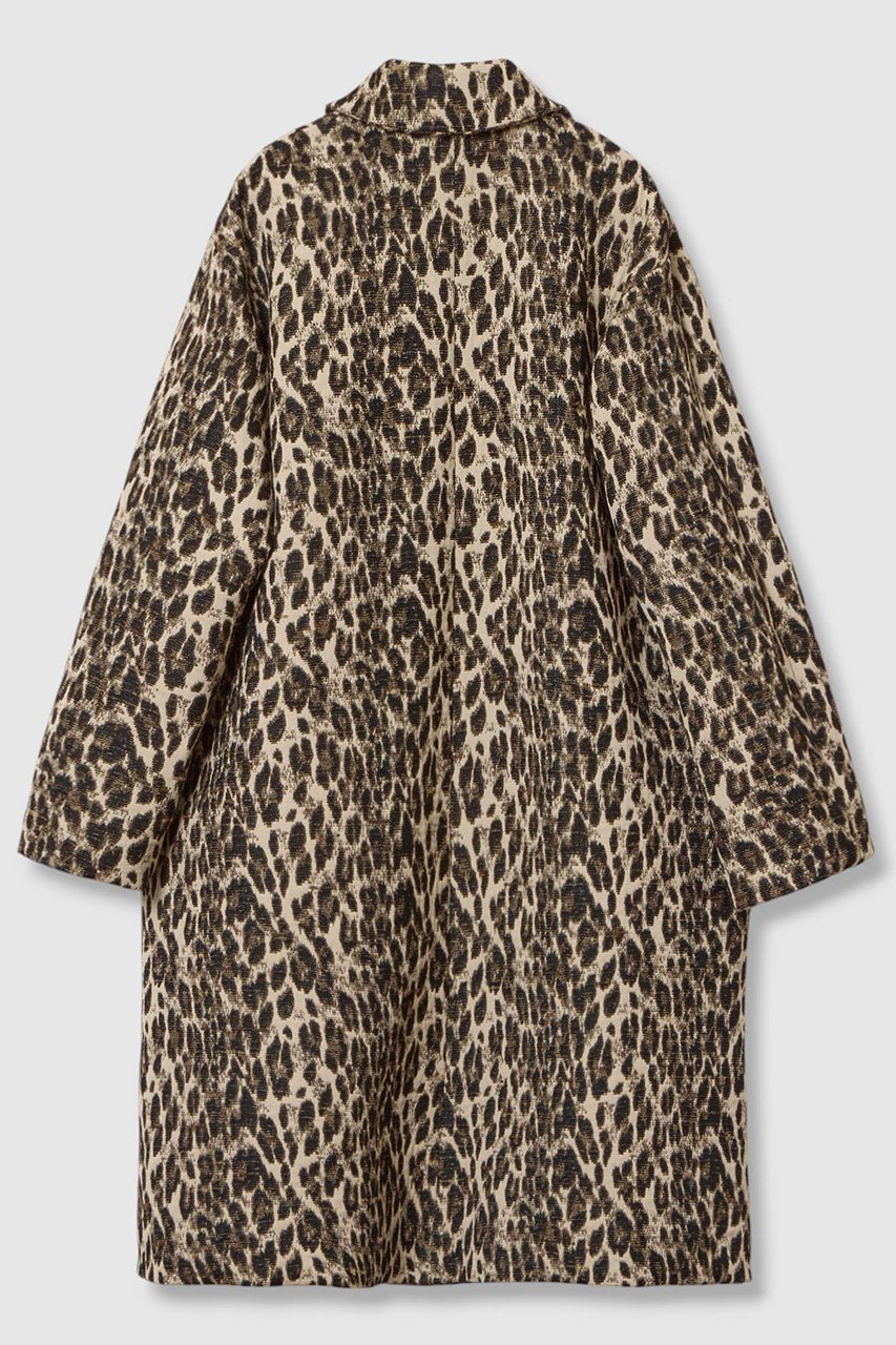 【アルアバイル/allureville】の【LOULOU WILLOUGHBY】ARGENTIレオパードジャガードコート 人気、トレンドファッション・服の通販 founy(ファニー) 　ファッション　Fashion　レディースファッション　Fashion for Women　アウター　Coat / Outerwear Collection　コート・ロングコート・ピーコート　Long Coats, Peacoats & More　イタリア　Italy　クラシック　Classic, Timeless Style　ジャカード／ジャガード　Jacquard, Woven Pattern　パターン　Pattern, Design Print　ヒョウ　Leopard, Animal Print　ロング　Long, Long-Length　エレガント 上品　Elegant　other-2|ID: prp329100004644444 ipo3291000000035966640