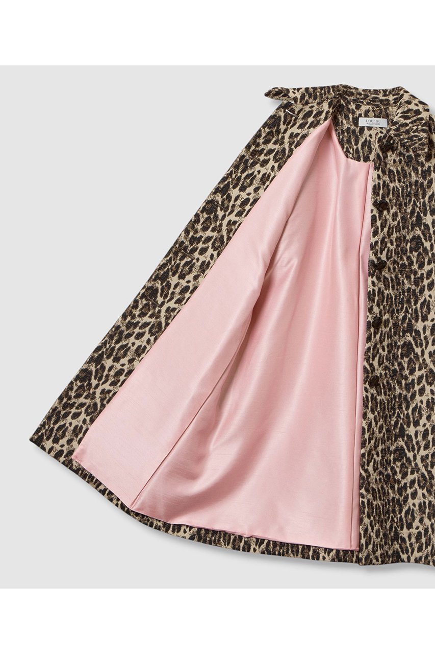 【アルアバイル/allureville】の【LOULOU WILLOUGHBY】ARGENTIレオパードジャガードコート 人気、トレンドファッション・服の通販 founy(ファニー) 　ファッション　Fashion　レディースファッション　Fashion for Women　アウター　Coat / Outerwear Collection　コート・ロングコート・ピーコート　Long Coats, Peacoats & More　イタリア　Italy　クラシック　Classic, Timeless Style　ジャカード／ジャガード　Jacquard, Woven Pattern　パターン　Pattern, Design Print　ヒョウ　Leopard, Animal Print　ロング　Long, Long-Length　エレガント 上品　Elegant　other-6|ID: prp329100004644444 ipo3291000000035966645