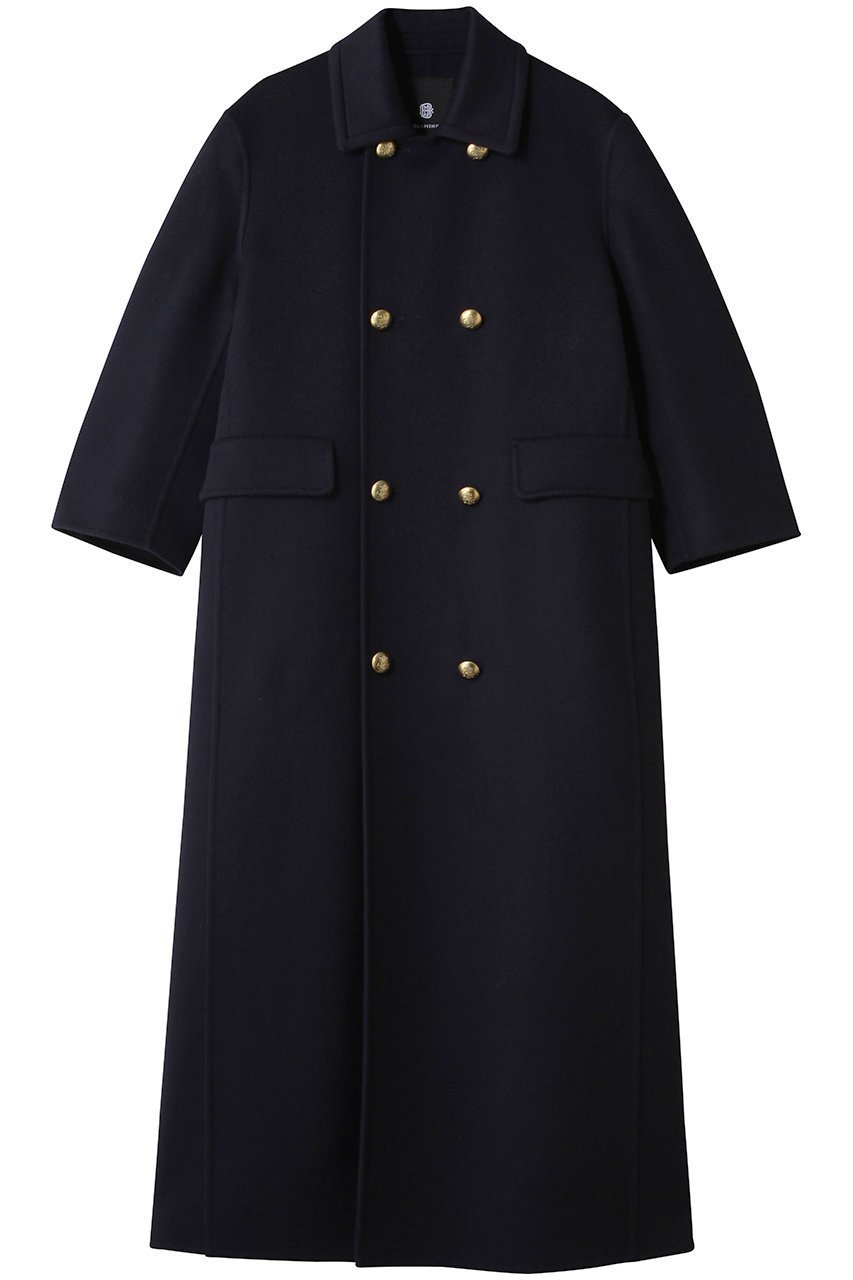 【ブラミンク/BLAMINK】のロングPコート インテリア・キッズ・メンズ・レディースファッション・服の通販 founy(ファニー) 　ファッション　Fashion　レディースファッション　Fashion for Women　アウター　Coat / Outerwear Collection　コート・ロングコート・ピーコート　Long Coats, Peacoats & More　Pコート　Pea Coats　オケージョン　Occasion Wear　スリーブ　Sleeve, Long Sleeve / Short Sleeve　フォルム　Silhouette, Form　リュクス　Luxury, Elegant, High-End, Chic　ロング　Long, Long-Length　ネイビー|ID: prp329100004644447 ipo3291000000035828294