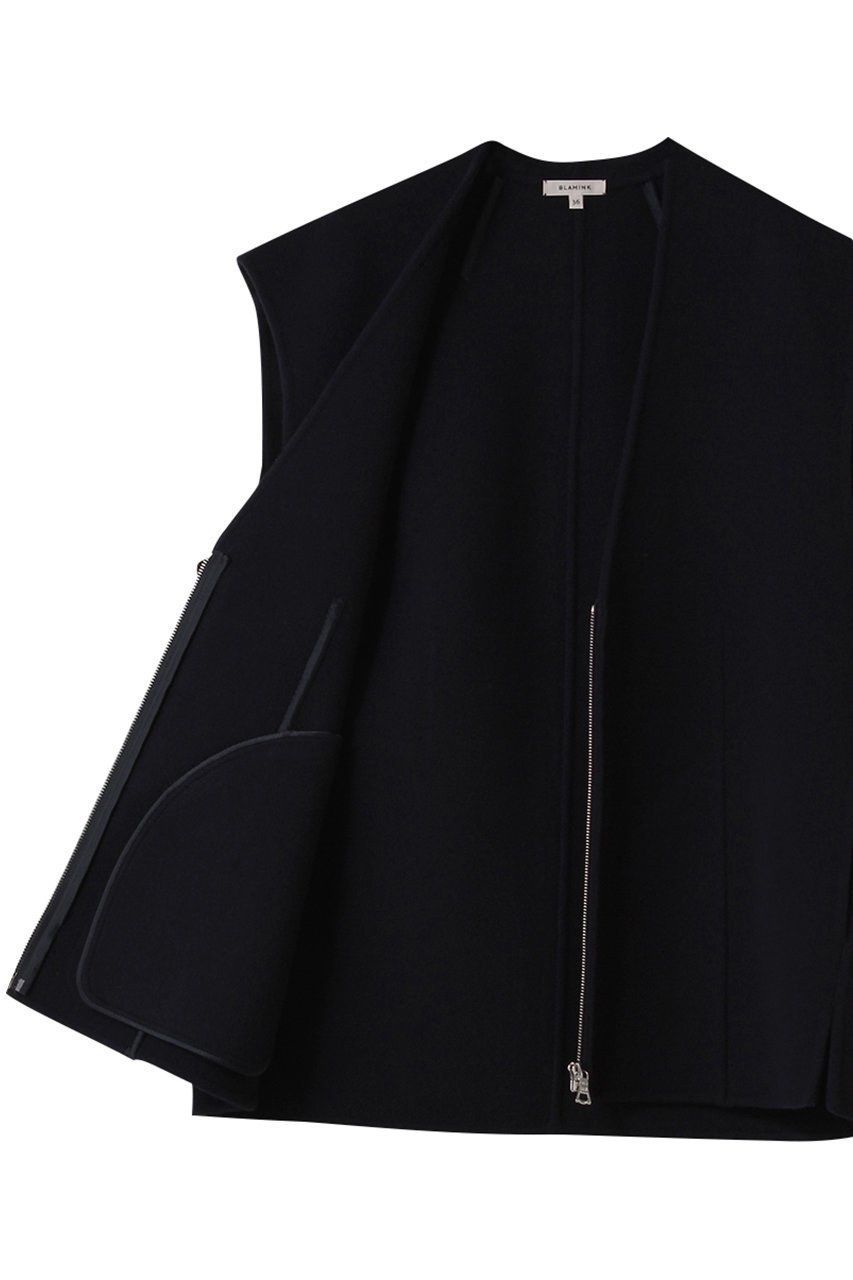 【ブラミンク/BLAMINK】のダブルフェイスジップベスト 人気、トレンドファッション・服の通販 founy(ファニー) 　ファッション　Fashion　レディースファッション　Fashion for Women　アウター　Coat / Outerwear Collection　レディースジャケット・軽アウター　Jackets　2025年　2025　2025-2026秋冬・A/W　Autumn/Winter 2025–26 AW25–26　インナー　Innerwear　ジップ　Zip, Zipper　ジャケット　Jacket, Outerwear　フロント　Front, Front Design　ベスト　Vest, Waistcoat　マニッシュ　Mannish, Boyish　A/W・秋冬　Autumn/Winter　other-6|ID: prp329100004644451 ipo3291000000033510565