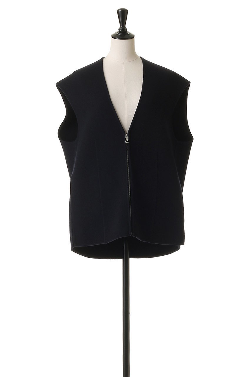 【ブラミンク/BLAMINK】のダブルフェイスジップベスト 人気、トレンドファッション・服の通販 founy(ファニー) 　ファッション　Fashion　レディースファッション　Fashion for Women　アウター　Coat / Outerwear Collection　レディースジャケット・軽アウター　Jackets　インナー　Innerwear　ジップ　Zip, Zipper　ジャケット　Jacket, Outerwear　フロント　Front, Front Design　ベスト　Vest, Waistcoat　マニッシュ　Mannish, Boyish　other-2|ID: prp329100004644451 ipo3291000000035966670