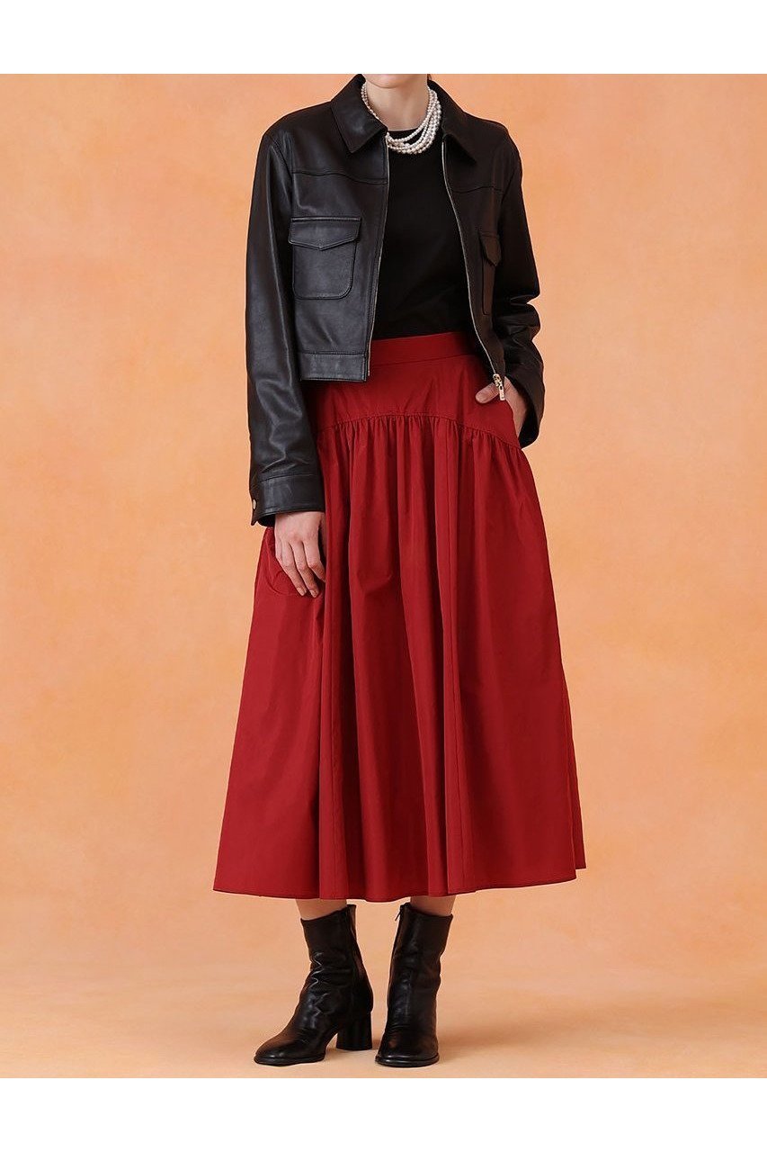 【アナイ/ANAYI】のラムレザーステンカラー ジャケット 人気、トレンドファッション・服の通販 founy(ファニー) 　ファッション　Fashion　レディースファッション　Fashion for Women　アウター　Coat / Outerwear Collection　レディースジャケット・軽アウター　Jackets　2025年　2025　2025-2026秋冬・A/W　Autumn/Winter 2025–26 AW25–26　なめらか　Smooth, Silky Texture　シンプル　Simple, Minimal　ジャケット　Jacket, Outerwear　デニム　Denim, Jeans Material　ブルゾン　Blouson, Bomber Jacket　ポケット　Pocket, Pocket Detail　エレガント 上品　Elegant　A/W・秋冬　Autumn/Winter　other-8|ID: prp329100004644452 ipo3291000000033510578
