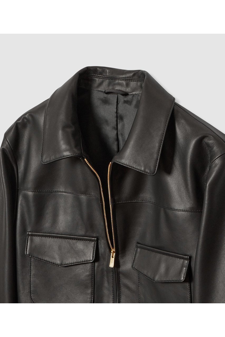 【アナイ/ANAYI】のラムレザーステンカラー ジャケット 人気、トレンドファッション・服の通販 founy(ファニー) 　ファッション　Fashion　レディースファッション　Fashion for Women　アウター　Coat / Outerwear Collection　レディースジャケット・軽アウター　Jackets　なめらか　Smooth, Silky Texture　シンプル　Simple, Minimal　ジャケット　Jacket, Outerwear　デニム　Denim, Jeans Material　ブルゾン　Blouson, Bomber Jacket　ポケット　Pocket, Pocket Detail　エレガント 上品　Elegant　other-3|ID: prp329100004644452 ipo3291000000036064175