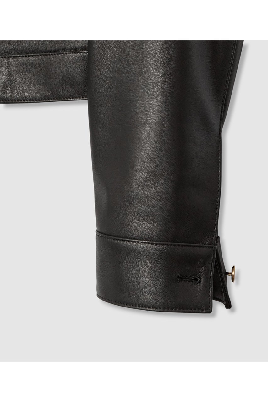 【アナイ/ANAYI】のラムレザーステンカラー ジャケット 人気、トレンドファッション・服の通販 founy(ファニー) 　ファッション　Fashion　レディースファッション　Fashion for Women　アウター　Coat / Outerwear Collection　レディースジャケット・軽アウター　Jackets　なめらか　Smooth, Silky Texture　シンプル　Simple, Minimal　ジャケット　Jacket, Outerwear　デニム　Denim, Jeans Material　ブルゾン　Blouson, Bomber Jacket　ポケット　Pocket, Pocket Detail　エレガント 上品　Elegant　other-5|ID: prp329100004644452 ipo3291000000036064177