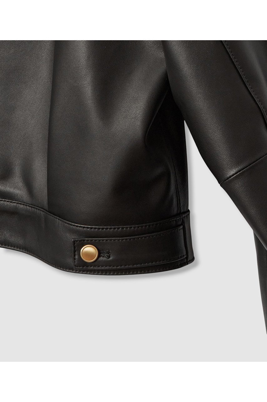 【アナイ/ANAYI】のラムレザーステンカラー ジャケット 人気、トレンドファッション・服の通販 founy(ファニー) 　ファッション　Fashion　レディースファッション　Fashion for Women　アウター　Coat / Outerwear Collection　レディースジャケット・軽アウター　Jackets　なめらか　Smooth, Silky Texture　シンプル　Simple, Minimal　ジャケット　Jacket, Outerwear　デニム　Denim, Jeans Material　ブルゾン　Blouson, Bomber Jacket　ポケット　Pocket, Pocket Detail　エレガント 上品　Elegant　other-6|ID: prp329100004644452 ipo3291000000036064178