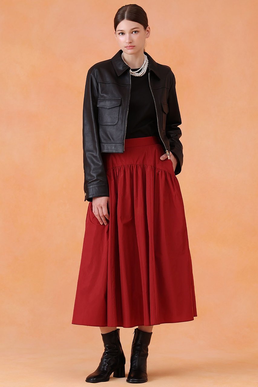 【アナイ/ANAYI】のラムレザーステンカラー ジャケット 人気、トレンドファッション・服の通販 founy(ファニー) 　ファッション　Fashion　レディースファッション　Fashion for Women　アウター　Coat / Outerwear Collection　レディースジャケット・軽アウター　Jackets　なめらか　Smooth, Silky Texture　シンプル　Simple, Minimal　ジャケット　Jacket, Outerwear　デニム　Denim, Jeans Material　ブルゾン　Blouson, Bomber Jacket　ポケット　Pocket, Pocket Detail　エレガント 上品　Elegant　other-8|ID: prp329100004644452 ipo3291000000036064180