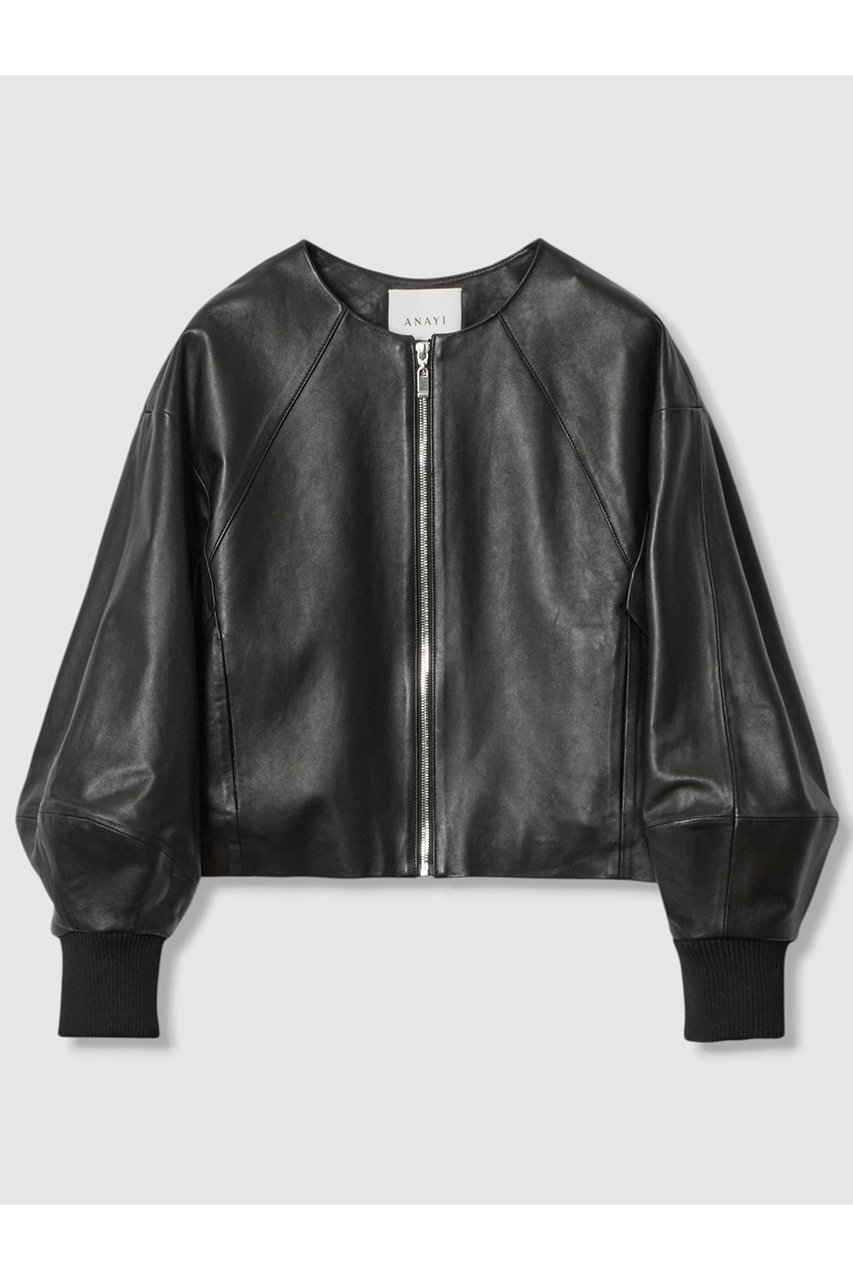 【アナイ/ANAYI】のラムレザードルマンブルゾン 人気、トレンドファッション・服の通販 founy(ファニー) 　ファッション　Fashion　レディースファッション　Fashion for Women　アウター　Coat / Outerwear Collection　レディースジャケット・軽アウター　Jackets　ブルゾンジャケット・スポーティアウター　Blouson Jackets　2025年　2025　2025-2026秋冬・A/W　Autumn/Winter 2025–26 AW25–26　なめらか　Smooth, Silky Texture　シンプル　Simple, Minimal　ジャケット　Jacket, Outerwear　ブルゾン　Blouson, Bomber Jacket　A/W・秋冬　Autumn/Winter　 other-1|ID: prp329100004644454 ipo3291000000033510580