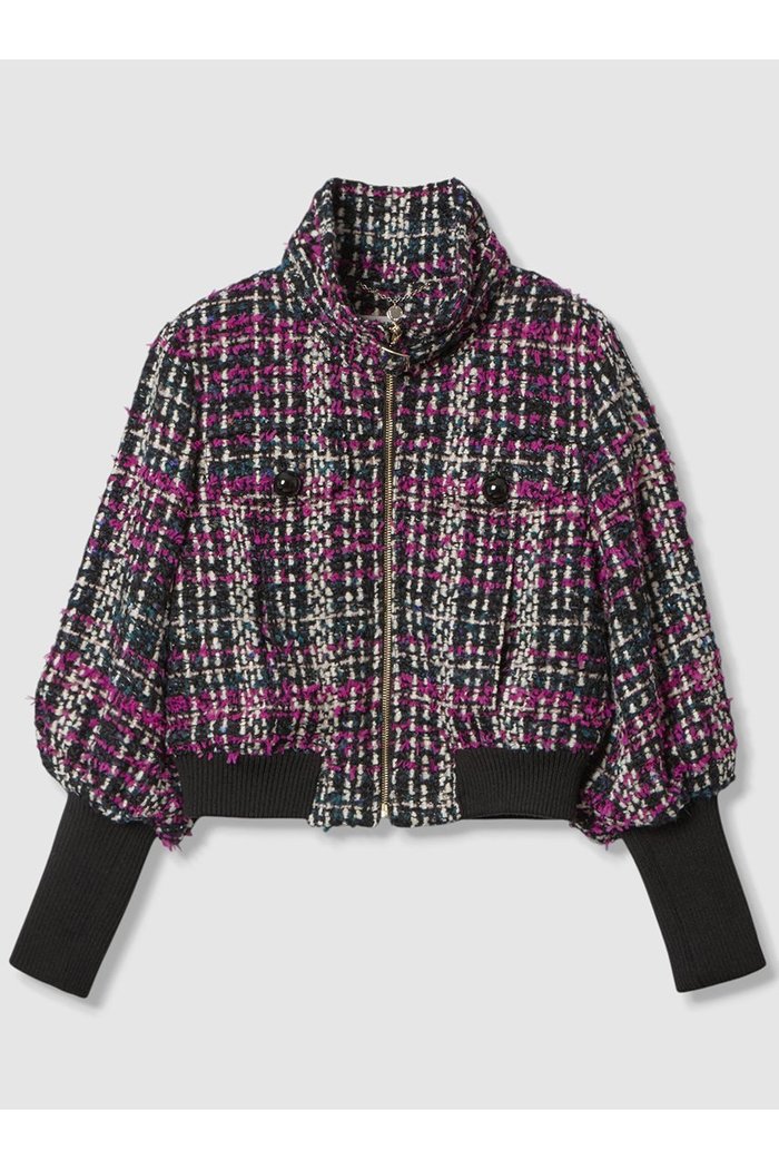 【アルアバイル/allureville】の【LOULOU WILLOUGHBY】CLARENSONツイードブルゾン インテリア・キッズ・メンズ・レディースファッション・服の通販 founy(ファニー) https://founy.com/ ファッション Fashion レディースファッション Fashion for Women アウター Coat / Outerwear Collection レディースジャケット・軽アウター Jackets ブルゾンジャケット・スポーティアウター Blouson Jackets コレクション Collection, Seasonal Line ショート Short, Short Length ジャケット Jacket, Outerwear ツイード Twill, Twill Weave トレンド Trend, Trending Now パープル Purple, Violet ファブリック Fabric, Textile フランス France, French フロント Front, Front Design ブルゾン Blouson, Bomber Jacket ポケット Pocket, Pocket Detail 今季 This Season, Current Season |ID: prp329100004644458 ipo3291000000035966711