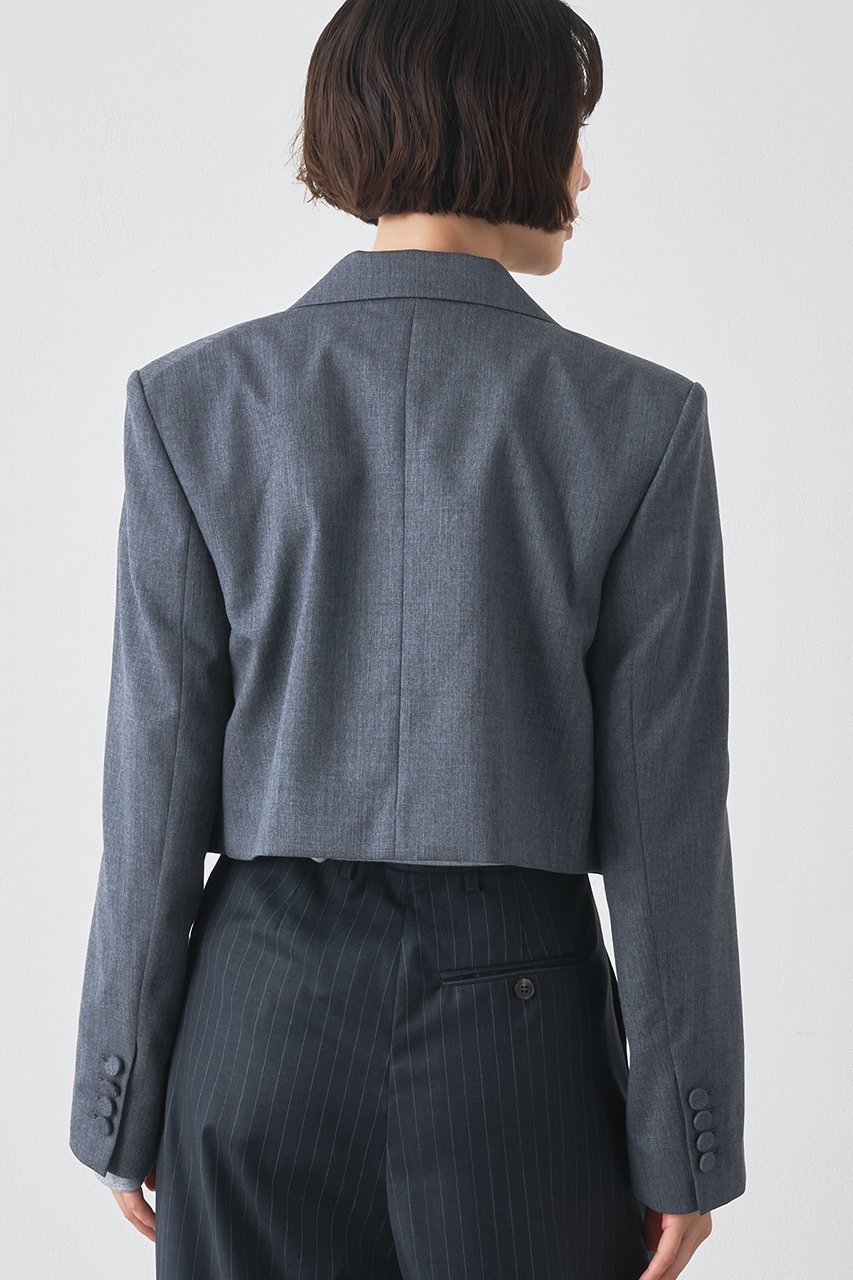 【ウィムガゼット/Whim Gazette】のウールギャバテーラージャケット 人気、トレンドファッション・服の通販 founy(ファニー) 　ファッション　Fashion　レディースファッション　Fashion for Women　アウター　Coat / Outerwear Collection　レディースジャケット・軽アウター　Jackets　おすすめ　Recommended / Our Picks　クラシック　Classic, Timeless Style　クール　Cool, Chic　コンパクト　Compact, Small Size　ショート　Short, Short Length　ジャケット　Jacket, Outerwear　セットアップ　Set-Up, Coordinated Outfit　テーラード　Tailored, Tailored Fit　ドレープ　Drape, Draping Fabric　マニッシュ　Mannish, Boyish　other-4|ID: prp329100004644460 ipo3291000000035828347