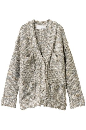 【ウィムガゼット/Whim Gazette】のミックスヤーンニットツイードジャケット 人気、トレンドファッション・服の通販 founy(ファニー) ファッション Fashion レディースファッション Fashion for Women アウター Coat / Outerwear Collection レディースジャケット・軽アウター Jackets 2025年 2025 2025-2026秋冬・A/W Autumn/Winter 2025–26 AW25–26 アクリル Acrylic Material カーディガン Cardigan, Knitwear クラシカル Classical, Vintage-Inspired ジャケット Jacket, Outerwear ツイード Twill, Twill Weave フリンジ Fringe, Tassel ミックス Mix, Mixed Style メタル Metal, Metal Parts A/W・秋冬 Autumn/Winter 羽織 Haori, Light Jacket |ID:prp329100004644461
