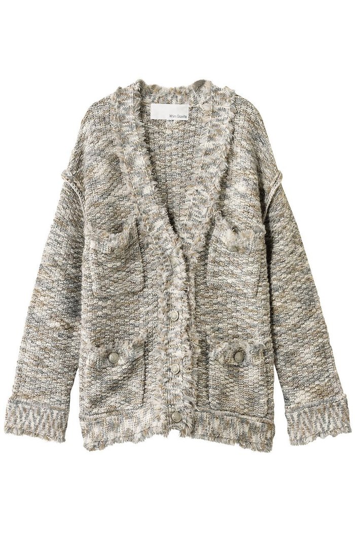 【ウィムガゼット/Whim Gazette】のミックスヤーンニットツイードジャケット インテリア・キッズ・メンズ・レディースファッション・服の通販 founy(ファニー) https://founy.com/ ファッション Fashion レディースファッション Fashion for Women アウター Coat / Outerwear Collection レディースジャケット・軽アウター Jackets アクリル Acrylic Material カーディガン Cardigan, Knitwear クラシカル Classical, Vintage-Inspired ジャケット Jacket, Outerwear ツイード Twill, Twill Weave フリンジ Fringe, Tassel ミックス Mix, Mixed Style メタル Metal, Metal Parts 羽織 Haori, Light Jacket |ID: prp329100004644461 ipo3291000000035828350