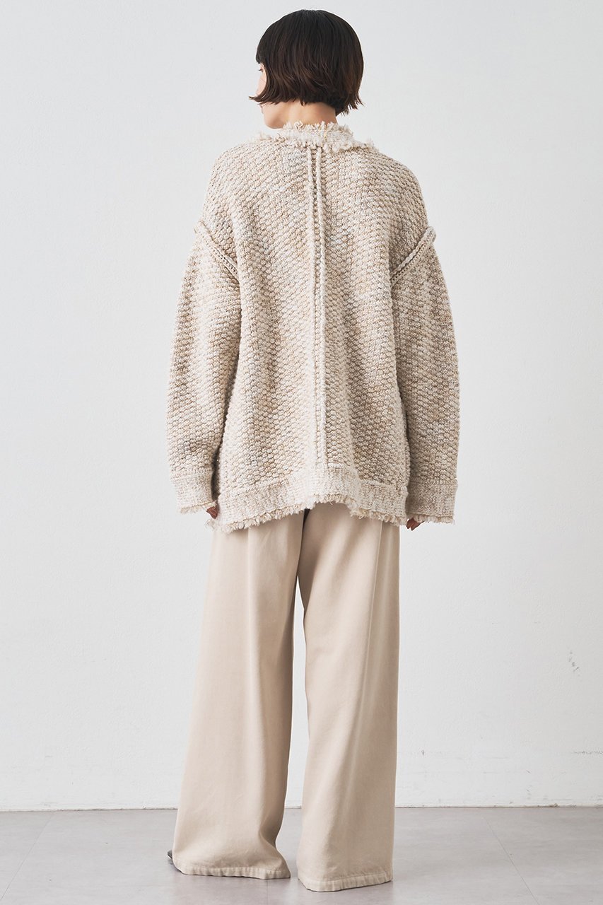 【ウィムガゼット/Whim Gazette】のミックスヤーンニットツイードジャケット 人気、トレンドファッション・服の通販 founy(ファニー) 　ファッション　Fashion　レディースファッション　Fashion for Women　アウター　Coat / Outerwear Collection　レディースジャケット・軽アウター　Jackets　アクリル　Acrylic Material　カーディガン　Cardigan, Knitwear　クラシカル　Classical, Vintage-Inspired　ジャケット　Jacket, Outerwear　ツイード　Twill, Twill Weave　フリンジ　Fringe, Tassel　ミックス　Mix, Mixed Style　メタル　Metal, Metal Parts　羽織　Haori, Light Jacket　other-4|ID: prp329100004644461 ipo3291000000035828365