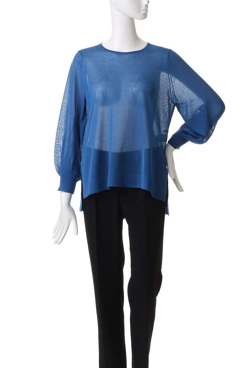 【アナイ/ANAYI】のシアースリーブクループルオーバー 人気、トレンドファッション・服の通販 founy(ファニー) 　ファッション　Fashion　レディースファッション　Fashion for Women　トップス・カットソー　Cut & Sew Tops　ニット　Knit Tops & Sweaters　カジュアルプルオーバー・ニットトップス　Pullovers & Knit Tops / Casual Pullovers　2025年　2025　2025-2026秋冬・A/W　Autumn/Winter 2025–26 AW25–26　シンプル　Simple, Minimal　スリット　Slit, Slit Detail　トレンド　Trend, Trending Now　ベーシック　Basic, Essential　エレガント 上品　Elegant　A/W・秋冬　Autumn/Winter　other-2|ID: prp329100004644466 ipo3291000000033510707