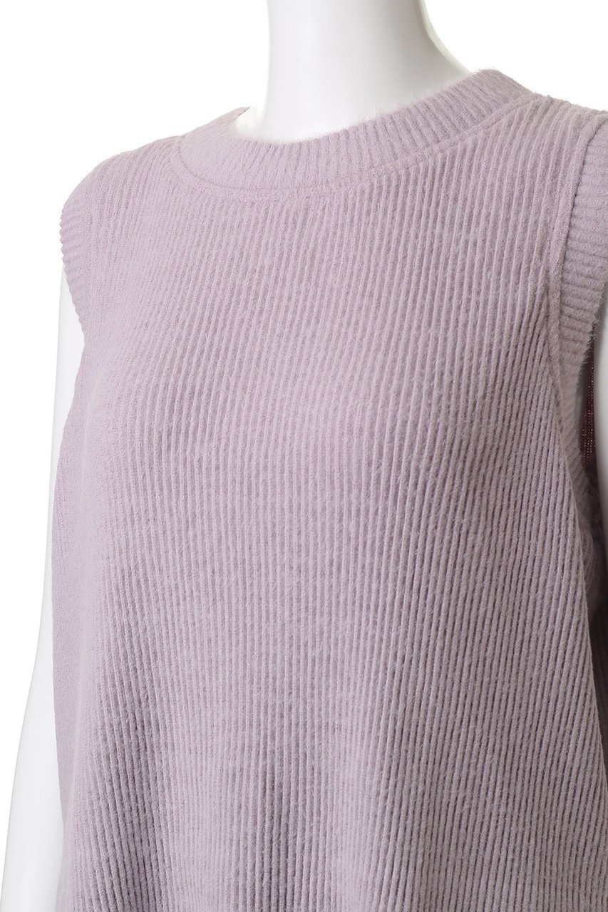 【エリオポール/heliopole】の【Gongdid Design】ニットプリーツベスト 人気、トレンドファッション・服の通販 founy(ファニー) 　ファッション　Fashion　レディースファッション　Fashion for Women　トップス・カットソー　Cut & Sew Tops　ニット　Knit Tops & Sweaters　ベスト&ジレ / 重ね着スタイル　Vests & Gilets　カジュアルプルオーバー・ニットトップス　Pullovers & Knit Tops / Casual Pullovers　2025年　2025　2025-2026秋冬・A/W　Autumn/Winter 2025–26 AW25–26　おすすめ　Recommended / Our Picks　シンプル　Simple, Minimal　ストライプ　Stripe, Striped Pattern　セットアップ　Set-Up, Coordinated Outfit　テクスチャー　Texture, Textured Fabric　パターン　Pattern, Design Print　ファブリック　Fabric, Textile　ベスト　Vest, Waistcoat　A/W・秋冬　Autumn/Winter　other-5|ID: prp329100004644470 ipo3291000000033510734