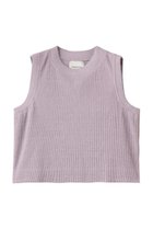 【エリオポール/heliopole】の【Gongdid Design】ニットプリーツベスト ライラック|ID: prp329100004644470 ipo3291000000035497119