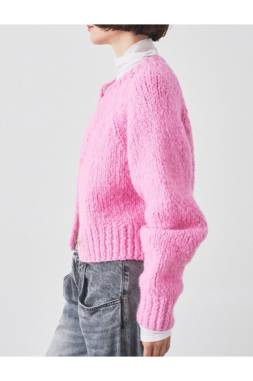 【ウィムガゼット/Whim Gazette】のハンドニットカーディガン 人気、トレンドファッション・服の通販 founy(ファニー) 　ファッション　Fashion　レディースファッション　Fashion for Women　トップス・カットソー　Cut & Sew Tops　ニット　Knit Tops & Sweaters　カーディガン・羽織り　Layered Style Cardigans　2025年　2025　2025-2026秋冬・A/W　Autumn/Winter 2025–26 AW25–26　イエロー　Yellow　イタリア　Italy　カーディガン　Cardigan, Knitwear　ハンド　Hand, Handmade　A/W・秋冬　Autumn/Winter　other-3|ID: prp329100004644472 ipo3291000000033510755
