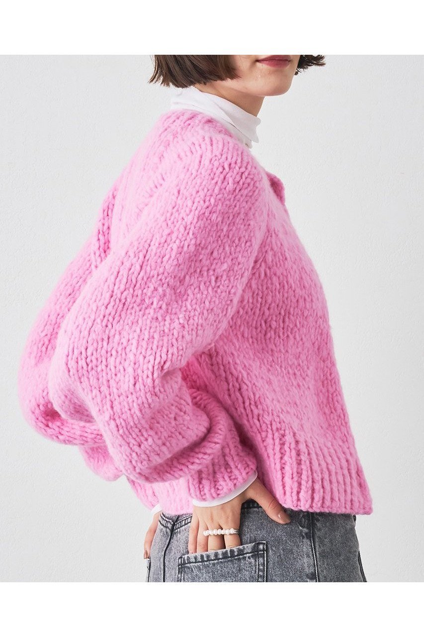 【ウィムガゼット/Whim Gazette】のハンドニットカーディガン 人気、トレンドファッション・服の通販 founy(ファニー) 　ファッション　Fashion　レディースファッション　Fashion for Women　トップス・カットソー　Cut & Sew Tops　ニット　Knit Tops & Sweaters　カーディガン・羽織り　Layered Style Cardigans　2025年　2025　2025-2026秋冬・A/W　Autumn/Winter 2025–26 AW25–26　イエロー　Yellow　イタリア　Italy　カーディガン　Cardigan, Knitwear　ハンド　Hand, Handmade　A/W・秋冬　Autumn/Winter　other-5|ID: prp329100004644472 ipo3291000000033510758