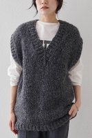 【ウィムガゼット/Whim Gazette】のハンドニットVプルオーバー 人気、トレンドファッション・服の通販 founy(ファニー) ファッション Fashion レディースファッション Fashion for Women トップス・カットソー Cut & Sew Tops ニット Knit Tops & Sweaters カジュアルプルオーバー・ニットトップス Pullovers & Knit Tops / Casual Pullovers 2025年 2025 2025-2026秋冬・A/W Autumn/Winter 2025–26 AW25–26 イタリア Italy カットソー Cut and Sewn Top ハンド Hand, Handmade ロング Long, Long-Length A/W・秋冬 Autumn/Winter |ID:prp329100004644473