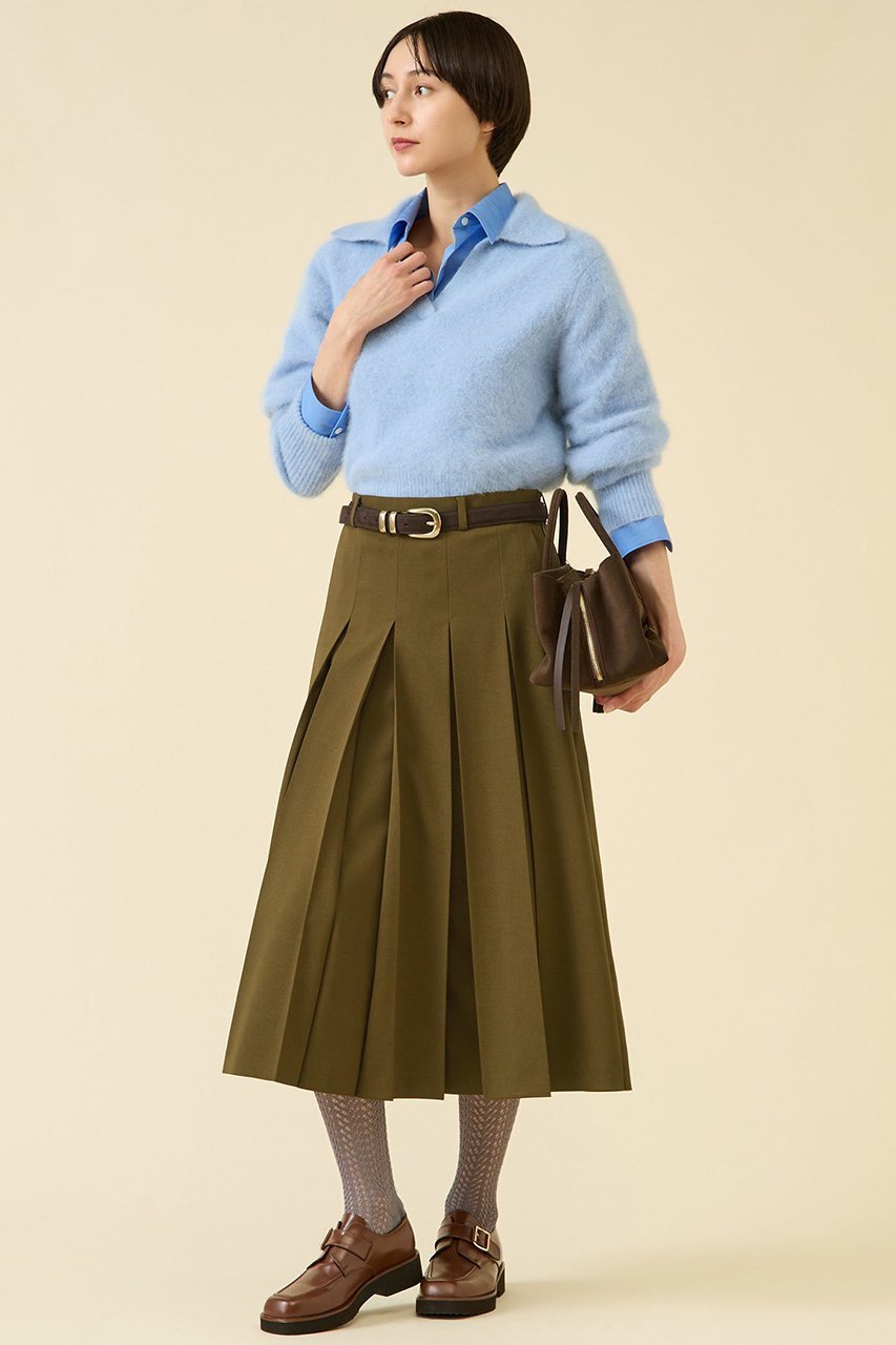 【マルティニーク/martinique】のFOXファースキッパー(一部WEB限定カラー) 人気、トレンドファッション・服の通販 founy(ファニー) 　ファッション　Fashion　レディースファッション　Fashion for Women　トップス・カットソー　Cut & Sew Tops　ニット　Knit Tops & Sweaters　カジュアルプルオーバー・ニットトップス　Pullovers & Knit Tops / Casual Pullovers　シンプル　Simple, Minimal　スキッパー　Skipper, Open Collar　トレンド　Trend, Trending Now　フレア　Flare, Flared　マニッシュ　Mannish, Boyish　other-7|ID: prp329100004644475 ipo3291000000033541296