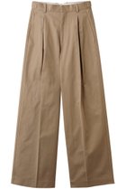 【ブラミンク/BLAMINK】のサイドベルトパンツ 人気、トレンドファッション・服の通販 founy(ファニー) ファッション Fashion レディースファッション Fashion for Women パンツ Pants & Trousers ベルト&ウエストマーク Belts & Waist Accessories センター Center, Center Line ワイド Wide, Wide Fit thumbnail ベージュ|ID: prp329100004644476 ipo3291000000035966742