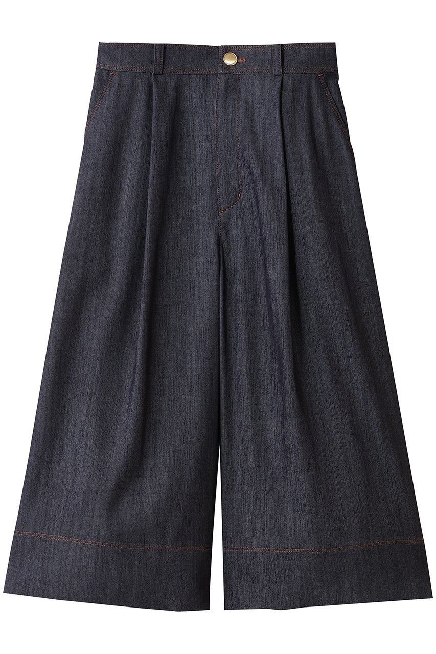 【アナイ/ANAYI】のライトデニムライクガウチョパンツ 人気、トレンドファッション・服の通販 founy(ファニー) ファッション Fashion レディースファッション Fashion for Women パンツ Pants & Trousers ガウチョ Gaucho ストレッチ Stretch, Stretchy Fabric スマート Smart, Elegant ドレープ Drape, Draping Fabric バランス Balance, Style Balance ワイド Wide, Wide Fit other-1|ID: prp329100004644477 ipo3291000000035828387