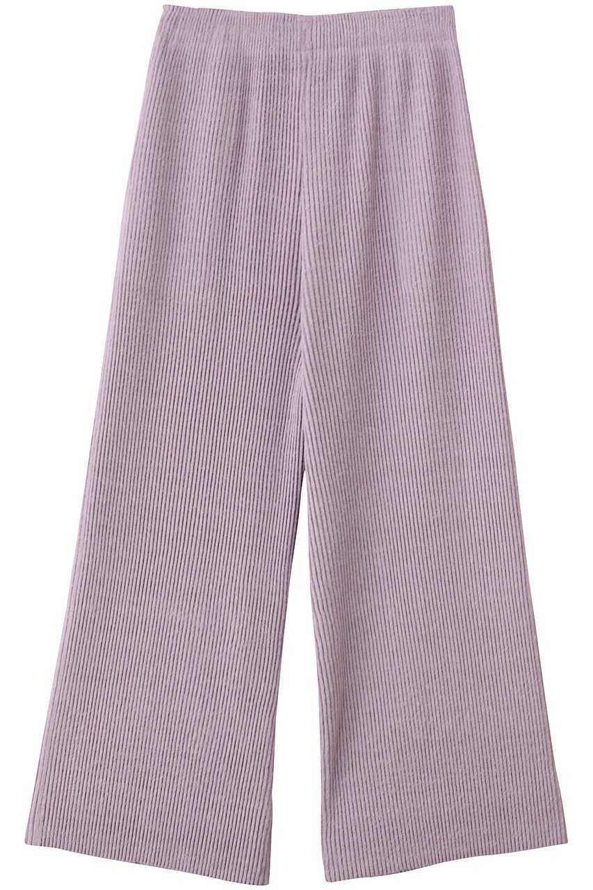 【エリオポール/heliopole】の【Gongdid Design】ニットプリーツパンツ WITHOUT HEM インテリア・キッズ・メンズ・レディースファッション・服の通販 founy(ファニー) 　ファッション　Fashion　レディースファッション　Fashion for Women　パンツ　Pants & Trousers　2025年　2025　2025-2026秋冬・A/W　Autumn/Winter 2025–26 AW25–26　おすすめ　Recommended / Our Picks　ストライプ　Stripe, Striped Pattern　セットアップ　Set-Up, Coordinated Outfit　テクスチャー　Texture, Textured Fabric　パターン　Pattern, Design Print　ファブリック　Fabric, Textile　A/W・秋冬　Autumn/Winter　ライラック|ID: prp329100004644478 ipo3291000000033510801