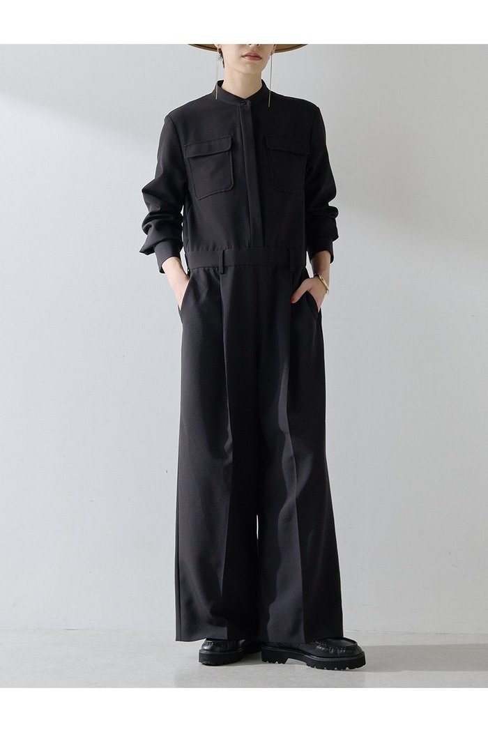 【ウィムガゼット/Whim Gazette】のバンドカラーオールインワン インテリア・キッズ・メンズ・レディースファッション・服の通販 founy(ファニー) https://founy.com/ ファッション Fashion レディースファッション Fashion for Women パンツ Pants & Trousers 2025年 2025 2025-2026秋冬・A/W Autumn/Winter 2025–26 AW25–26 シンプル Simple, Minimal ストレッチ Stretch, Stretchy Fabric スーツ Suit, Formalwear フラップ Flap, Flap Pocket ポケット Pocket, Pocket Detail マニッシュ Mannish, Boyish リラックス Relax, Relaxed Fit A/W・秋冬 Autumn/Winter |ID: prp329100004644479 ipo3291000000033510806