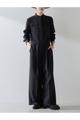 【ウィムガゼット/Whim Gazette】 バンドカラーオールインワン人気、トレンドファッション・服の通販 founy(ファニー) ファッション Fashion レディースファッション Fashion for Women パンツ Pants & Trousers 2025年 2025 2025-2026秋冬・A/W Autumn/Winter 2025–26 AW25–26 シンプル Simple, Minimal ストレッチ Stretch, Stretchy Fabric スーツ Suit, Formalwear フラップ Flap, Flap Pocket ポケット Pocket, Pocket Detail マニッシュ Mannish, Boyish リラックス Relax, Relaxed Fit A/W・秋冬 Autumn/Winter |ID:prp329100004644479