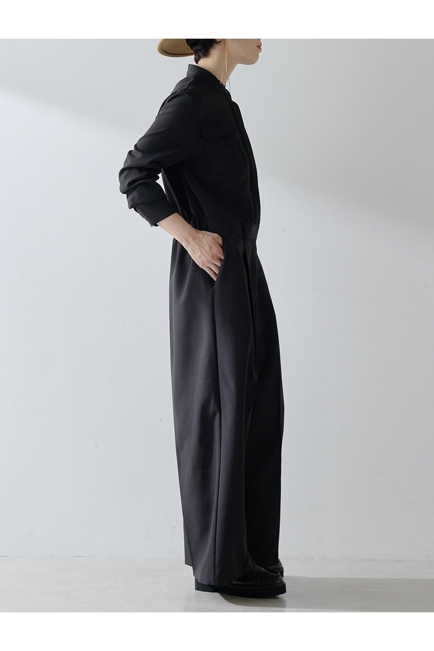 【ウィムガゼット/Whim Gazette】のバンドカラーオールインワン 人気、トレンドファッション・服の通販 founy(ファニー) 　ファッション　Fashion　レディースファッション　Fashion for Women　パンツ　Pants & Trousers　2025年　2025　2025-2026秋冬・A/W　Autumn/Winter 2025–26 AW25–26　シンプル　Simple, Minimal　ストレッチ　Stretch, Stretchy Fabric　スーツ　Suit, Formalwear　フラップ　Flap, Flap Pocket　ポケット　Pocket, Pocket Detail　マニッシュ　Mannish, Boyish　リラックス　Relax, Relaxed Fit　A/W・秋冬　Autumn/Winter　other-4|ID: prp329100004644479 ipo3291000000033510810