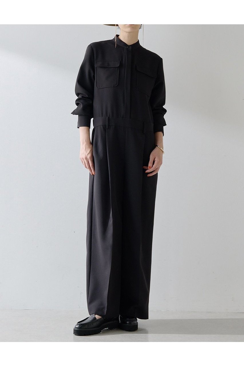 【ウィムガゼット/Whim Gazette】のバンドカラーオールインワン 人気、トレンドファッション・服の通販 founy(ファニー) 　ファッション　Fashion　レディースファッション　Fashion for Women　パンツ　Pants & Trousers　2025年　2025　2025-2026秋冬・A/W　Autumn/Winter 2025–26 AW25–26　シンプル　Simple, Minimal　ストレッチ　Stretch, Stretchy Fabric　スーツ　Suit, Formalwear　フラップ　Flap, Flap Pocket　ポケット　Pocket, Pocket Detail　マニッシュ　Mannish, Boyish　リラックス　Relax, Relaxed Fit　A/W・秋冬　Autumn/Winter　other-5|ID: prp329100004644479 ipo3291000000033510811