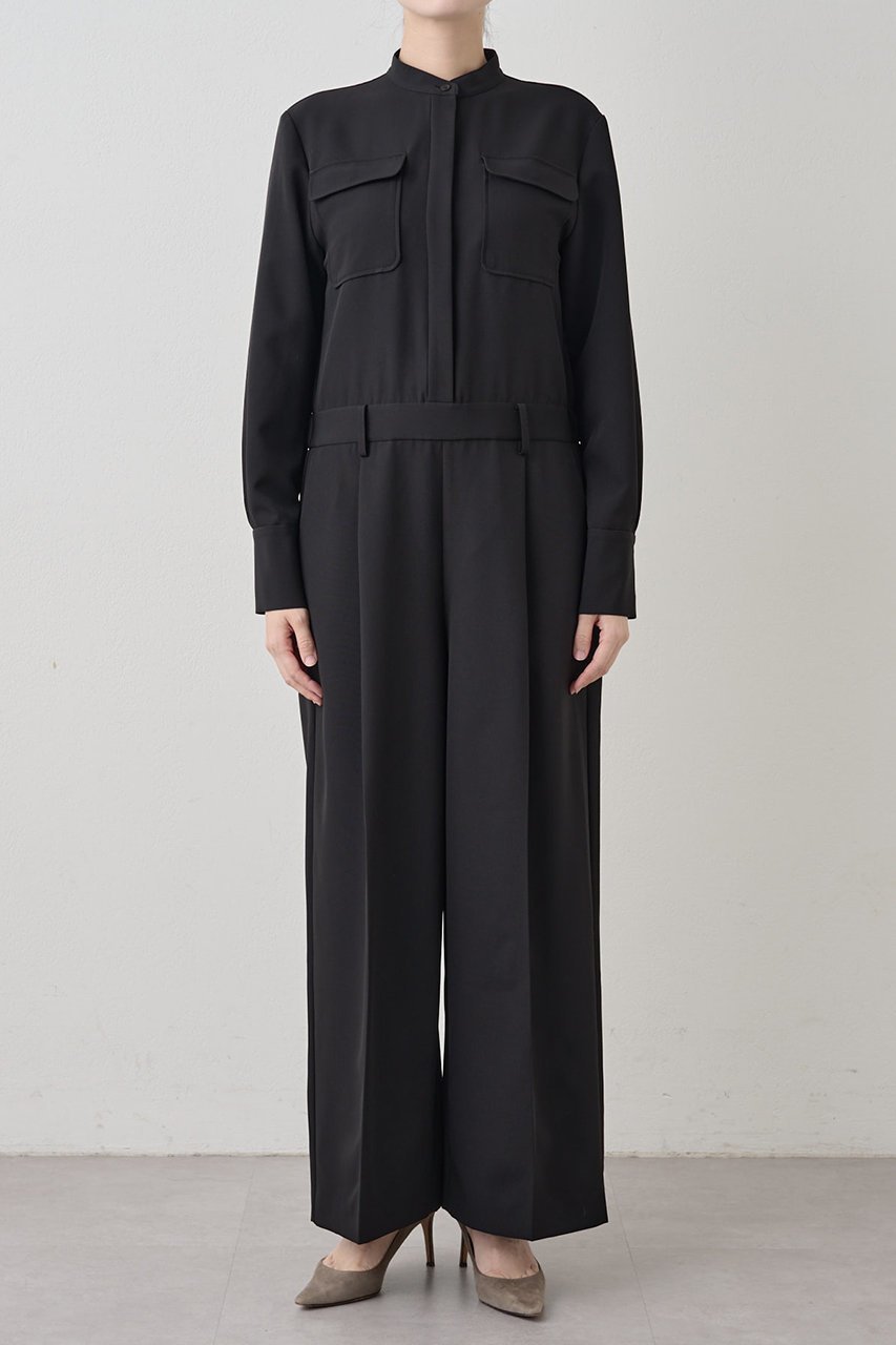 【ウィムガゼット/Whim Gazette】のバンドカラーオールインワン 人気、トレンドファッション・服の通販 founy(ファニー) 　ファッション　Fashion　レディースファッション　Fashion for Women　パンツ　Pants & Trousers　2025年　2025　2025-2026秋冬・A/W　Autumn/Winter 2025–26 AW25–26　シンプル　Simple, Minimal　ストレッチ　Stretch, Stretchy Fabric　スーツ　Suit, Formalwear　フラップ　Flap, Flap Pocket　ポケット　Pocket, Pocket Detail　マニッシュ　Mannish, Boyish　リラックス　Relax, Relaxed Fit　A/W・秋冬　Autumn/Winter　other-6|ID: prp329100004644479 ipo3291000000033510812