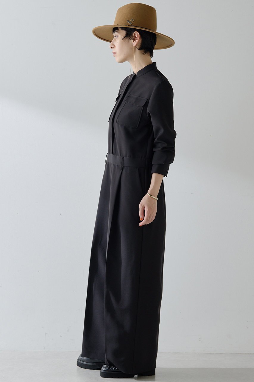 【ウィムガゼット/Whim Gazette】のバンドカラーオールインワン 人気、トレンドファッション・服の通販 founy(ファニー) 　ファッション　Fashion　レディースファッション　Fashion for Women　パンツ　Pants & Trousers　シンプル　Simple, Minimal　ストレッチ　Stretch, Stretchy Fabric　スーツ　Suit, Formalwear　フラップ　Flap, Flap Pocket　ポケット　Pocket, Pocket Detail　マニッシュ　Mannish, Boyish　リラックス　Relax, Relaxed Fit　other-2|ID: prp329100004644479 ipo3291000000035966755