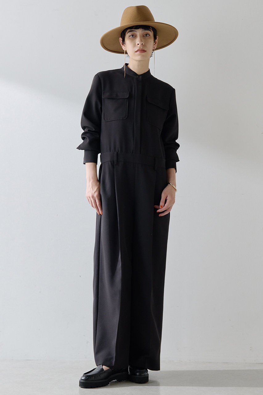 【ウィムガゼット/Whim Gazette】のバンドカラーオールインワン 人気、トレンドファッション・服の通販 founy(ファニー) 　ファッション　Fashion　レディースファッション　Fashion for Women　パンツ　Pants & Trousers　シンプル　Simple, Minimal　ストレッチ　Stretch, Stretchy Fabric　スーツ　Suit, Formalwear　フラップ　Flap, Flap Pocket　ポケット　Pocket, Pocket Detail　マニッシュ　Mannish, Boyish　リラックス　Relax, Relaxed Fit　other-5|ID: prp329100004644479 ipo3291000000035966759