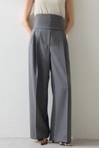 【ウィムガゼット/Whim Gazette】のカマーベルトタックパンツ グレー|ID: prp329100004644480 ipo3291000000035377790