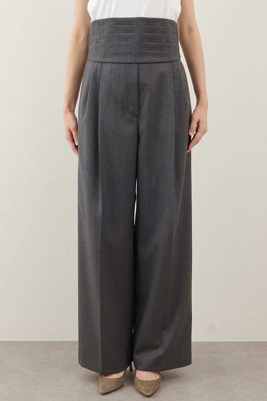 【ウィムガゼット/Whim Gazette】のカマーベルトタックパンツ 人気、トレンドファッション・服の通販 founy(ファニー) 　ファッション　Fashion　レディースファッション　Fashion for Women　パンツ　Pants & Trousers　ベルト&ウエストマーク　Belts & Waist Accessories　おすすめ　Recommended / Our Picks　クラシック　Classic, Timeless Style　クール　Cool, Chic　シンプル　Simple, Minimal　セットアップ　Set-Up, Coordinated Outfit　ドレス　Dress, One-Piece　ドレープ　Drape, Draping Fabric　マニッシュ　Mannish, Boyish　other-7|ID: prp329100004644480 ipo3291000000035966781