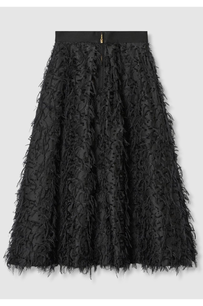 【アナイ/ANAYI】のフェザーカットジャガードフレア スカート 人気、トレンドファッション・服の通販 founy(ファニー) 　ファッション　Fashion　レディースファッション　Fashion for Women　スカート　Skirts　Aライン・フレアスカート　A-Line & Flared Skirts　ロングスカート　Long Skirts / Maxi & Midi Skirts　2025年　2025　2025-2026秋冬・A/W　Autumn/Winter 2025–26 AW25–26　おすすめ　Recommended / Our Picks　エアリー　Airy Texture　シアー　Sheer, See-Through　シンプル　Simple, Minimal　ジャカード／ジャガード　Jacquard, Woven Pattern　セットアップ　Set-Up, Coordinated Outfit　フリンジ　Fringe, Tassel　フレア　Flare, Flared　ロング　Long, Long-Length　A/W・秋冬　Autumn/Winter　other-2|ID: prp329100004644484 ipo3291000000033510850