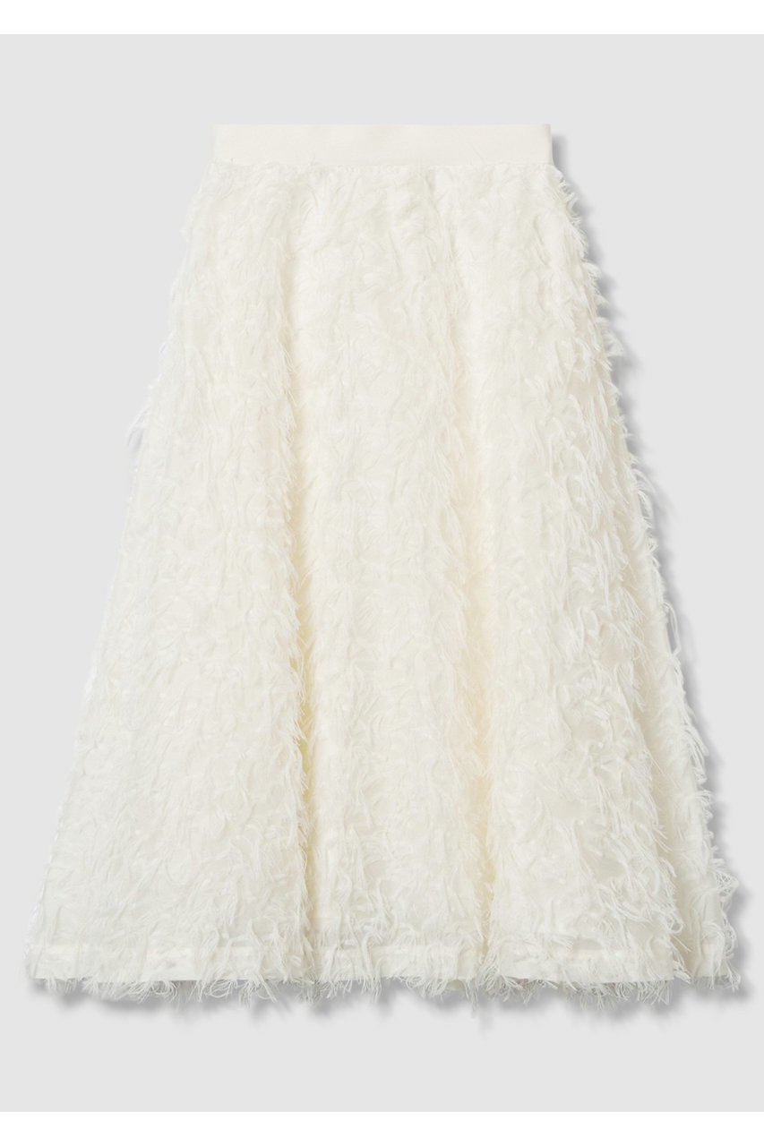 【アナイ/ANAYI】のフェザーカットジャガードフレア スカート 人気、トレンドファッション・服の通販 founy(ファニー) 　ファッション　Fashion　レディースファッション　Fashion for Women　スカート　Skirts　Aライン・フレアスカート　A-Line & Flared Skirts　ロングスカート　Long Skirts / Maxi & Midi Skirts　おすすめ　Recommended / Our Picks　エアリー　Airy Texture　シアー　Sheer, See-Through　シンプル　Simple, Minimal　ジャカード／ジャガード　Jacquard, Woven Pattern　セットアップ　Set-Up, Coordinated Outfit　フリンジ　Fringe, Tassel　フレア　Flare, Flared　ロング　Long, Long-Length　 other-1|ID: prp329100004644484 ipo3291000000035427356