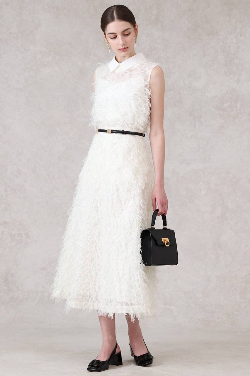 【アナイ/ANAYI】のフェザーカットジャガードフレア スカート 人気、トレンドファッション・服の通販 founy(ファニー) 　ファッション　Fashion　レディースファッション　Fashion for Women　スカート　Skirts　Aライン・フレアスカート　A-Line & Flared Skirts　ロングスカート　Long Skirts / Maxi & Midi Skirts　おすすめ　Recommended / Our Picks　エアリー　Airy Texture　シアー　Sheer, See-Through　シンプル　Simple, Minimal　ジャカード／ジャガード　Jacquard, Woven Pattern　セットアップ　Set-Up, Coordinated Outfit　フリンジ　Fringe, Tassel　フレア　Flare, Flared　ロング　Long, Long-Length　other-8|ID: prp329100004644484 ipo3291000000035641894