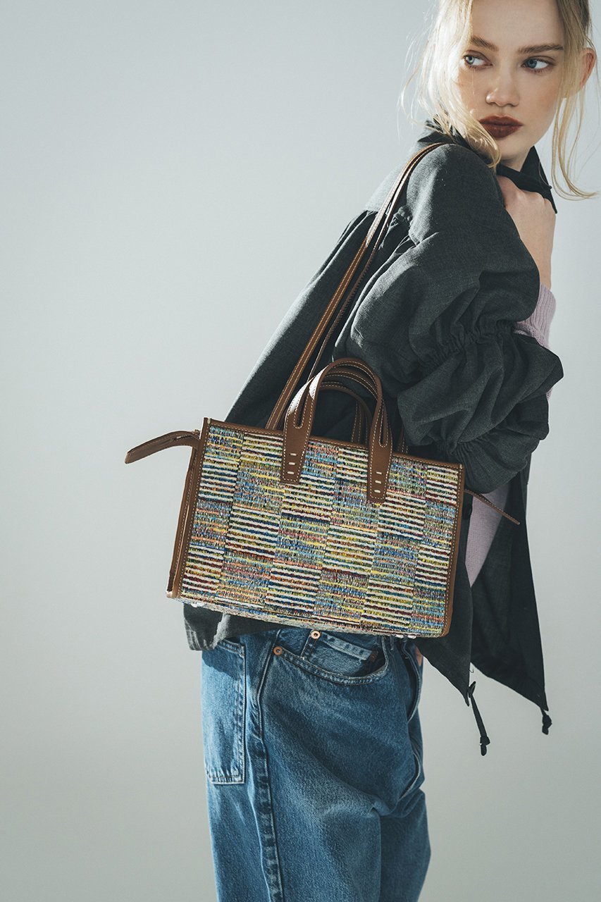 【ア ヴァケーション/A VACATION】のSABRINA 3wayトートバッグ 人気、トレンドファッション・服の通販 founy(ファニー) 　ファッション　Fashion　レディースファッション　Fashion for Women　バッグ　Bags　2025年　2025　2025-2026秋冬・A/W　Autumn/Winter 2025–26 AW25–26　チェック　Check, Plaid, Tartan　ハンド　Hand, Handmade　ポケット　Pocket, Pocket Detail　台形　A-Line, Trapezoid Shape　A/W・秋冬　Autumn/Winter　other-2|ID: prp329100004645389 ipo3291000000033526322