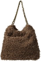 【ヴィオラドーロ/VIOLAd'ORO】のELMO フェイクカルガンラムチェーンショルダーバッグ ブラウン|ID: prp329100004645417 ipo3291000000036039201