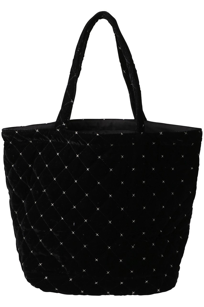 【マリュス/MALUS】のベルベット キルティング トートバッグ インテリア・キッズ・メンズ・レディースファッション・服の通販 founy(ファニー) 　ファッション　Fashion　レディースファッション　Fashion for Women　バッグ　Bags　キルティング　Quilted, Quilting　クッション　Cushion, Throw Pillow　ベルベット　Velvet, Velvety　エレガント 上品　Elegant　ブラック|ID: prp329100004645424 ipo3291000000036885291