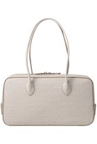 【メゾンカナウ/MAISON CANAU】の【ELLE SHOP限定】CROCO EW BOX-BOSTON アイボリー|ID:prp329100004645425