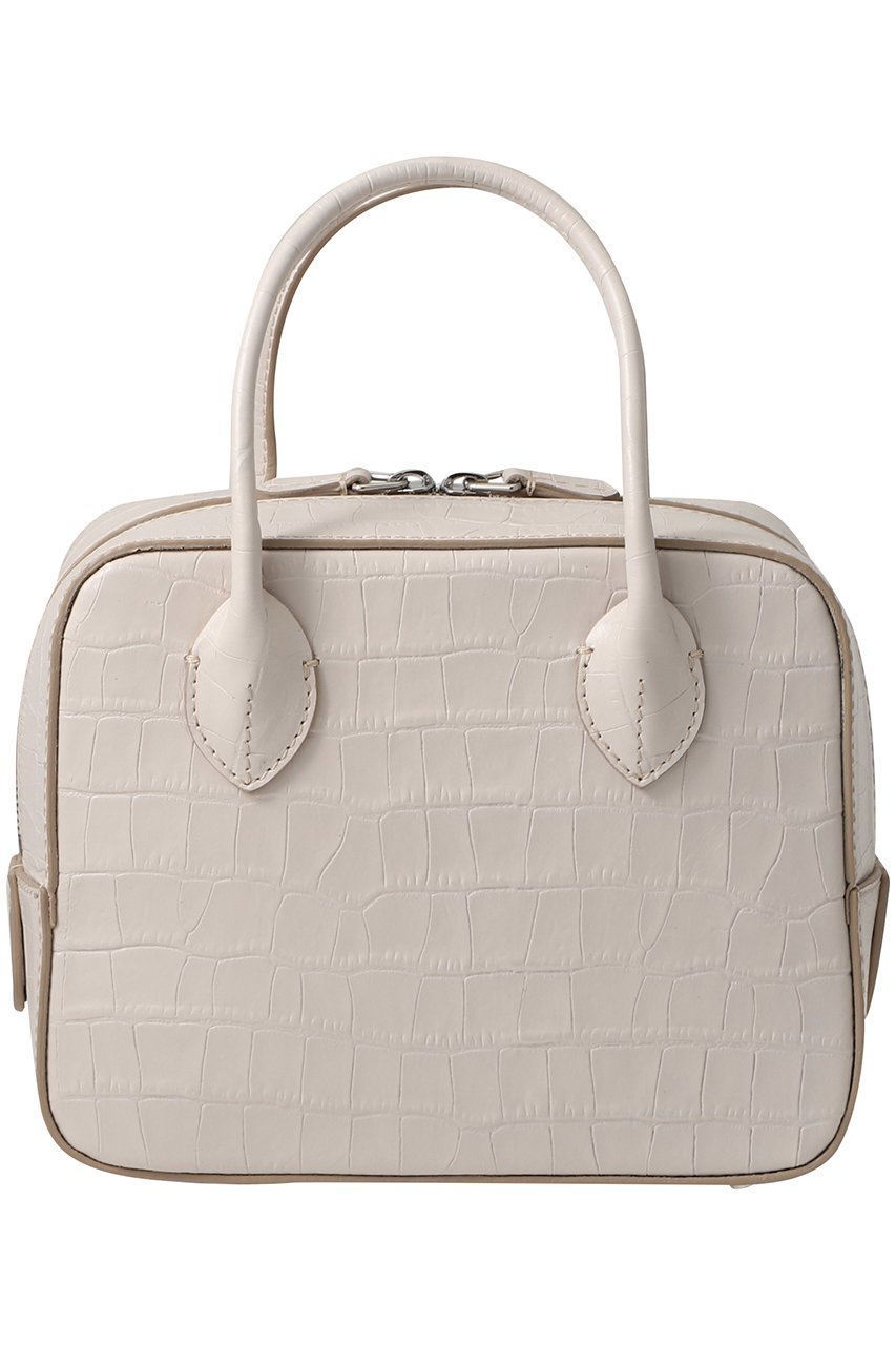 【メゾンカナウ/MAISON CANAU】の【ELLE SHOP限定】CROCO BOX-BOSTON(S) インテリア・キッズ・メンズ・レディースファッション・服の通販 founy(ファニー) 　ファッション　Fashion　レディースファッション　Fashion for Women　バッグ　Bags　2025年　2025　2025-2026秋冬・A/W　Autumn/Winter 2025–26 AW25–26　なめらか　Smooth, Silky Texture　アクリル　Acrylic Material　イタリア　Italy　インナー　Innerwear　エレガント 上品　Elegant　クロコ　Crocodile, Croc Embossed　コーティング　Coating, Coated Finish　スペシャル　Special, Limited Edition　ボストン　Boston　ボストンバッグ　Boston Bag, Retro Bag　再入荷　Restock / Back in Stock　A/W・秋冬　Autumn/Winter　財布　Wallet, Purse　アイボリー|ID: prp329100004645426 ipo3291000000033526608