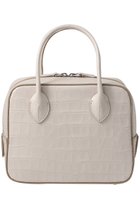 【メゾンカナウ/MAISON CANAU】の【ELLE SHOP限定】CROCO BOX-BOSTON(S) アイボリー|ID: prp329100004645426 ipo3291000000036885298