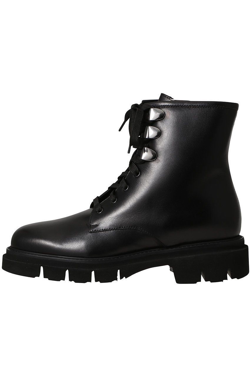 【ルカグロッシ/LucaGrossi】のレースアップ軽量タンクソールブーツ インテリア・キッズ・メンズ・レディースファッション・服の通販 founy(ファニー) 　ファッション　Fashion　レディースファッション　Fashion for Women　ショート　Short, Short Length　レース　Lace, Lace Fabric　軽量　Lightweight, Ultra Light　ブラック|ID: prp329100004645455 ipo3291000000036039248