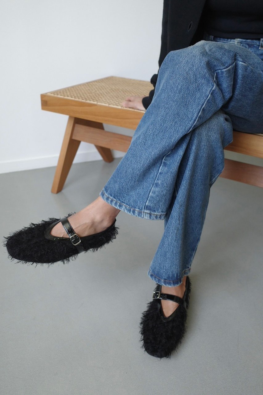 【ヒューン/HEWN】のチュールファーメリージェーンシューズ 人気、トレンドファッション・服の通販 founy(ファニー) 　ファッション　Fashion　レディースファッション　Fashion for Women　シューズ　Shoes, Footwear　ファブリック　Fabric, Textile　フォルム　Silhouette, Form　フラット　Flat, Flat Shoes　ボトム　Bottoms, Lower Wear　other-6|ID: prp329100004645463 ipo3291000000034321849