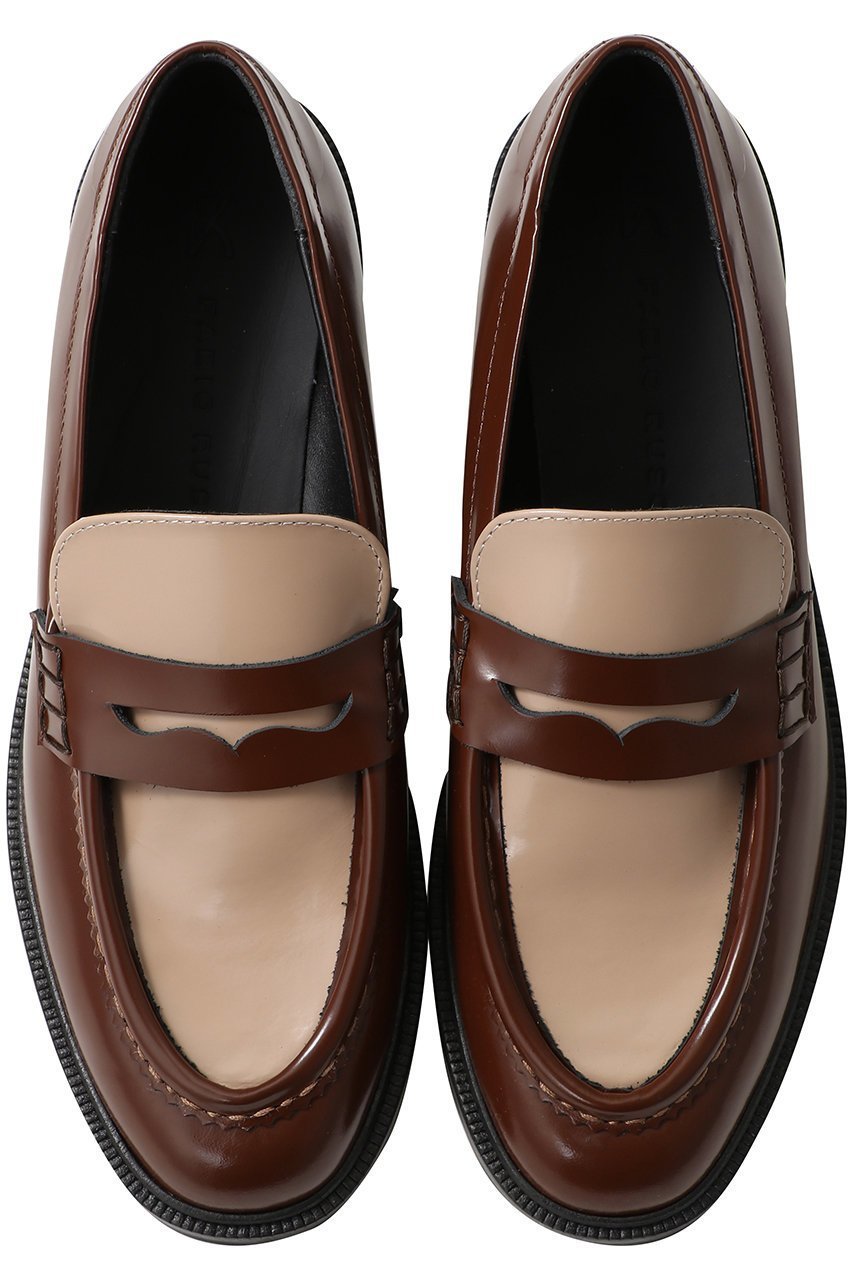 【ファビオ ルスコーニ/FABIO RUSCONI】のローファー インテリア・キッズ・メンズ・レディースファッション・服の通販 founy(ファニー) 　ファッション　Fashion　レディースファッション　Fashion for Women　コンビ　Combo, Combination Style　シューズ　Shoes, Footwear　シンプル　Simple, Minimal　フラット　Flat, Flat Shoes　ロング　Long, Long-Length　定番　Standard, Basic Item　カプチーノコンビ|ID: prp329100004645469 ipo3291000000036466307